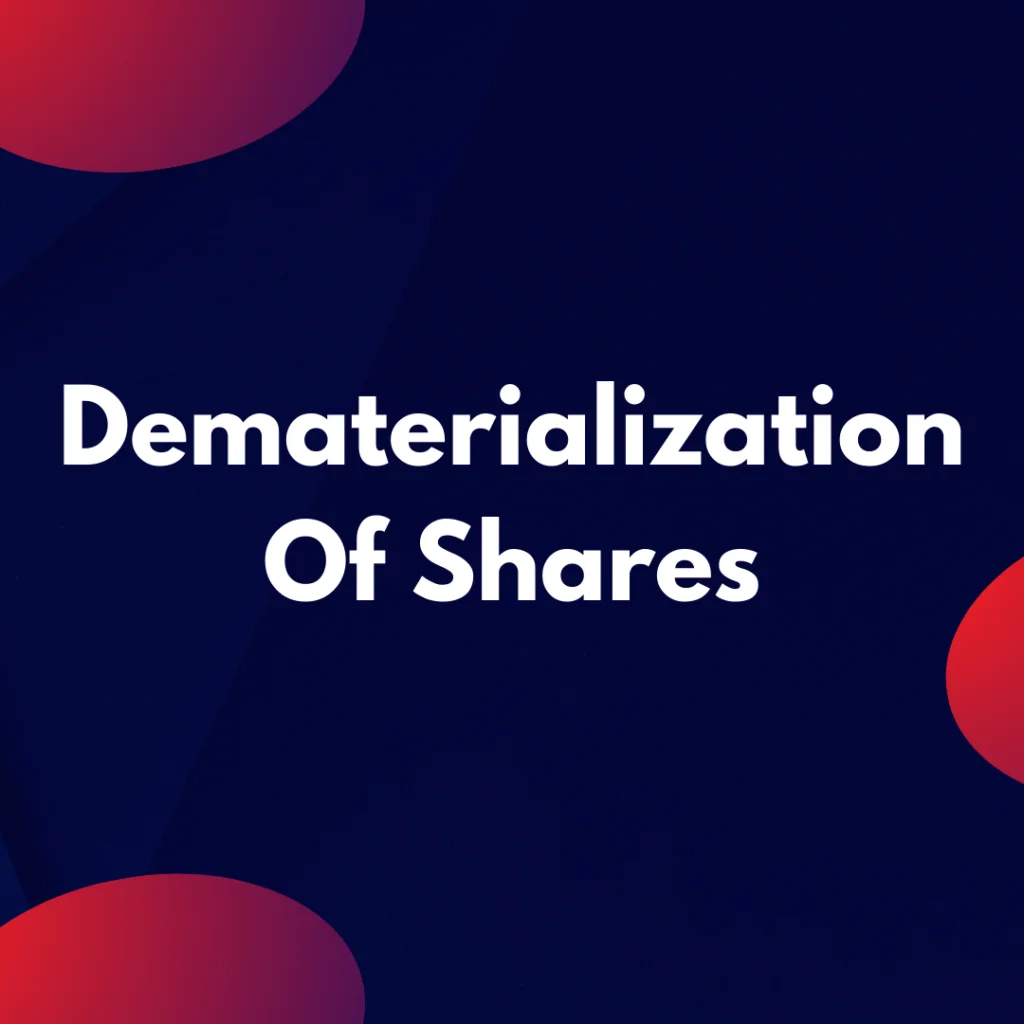 dematerialization of shares