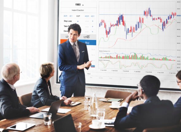 Forex Trade Graph Chart Concept